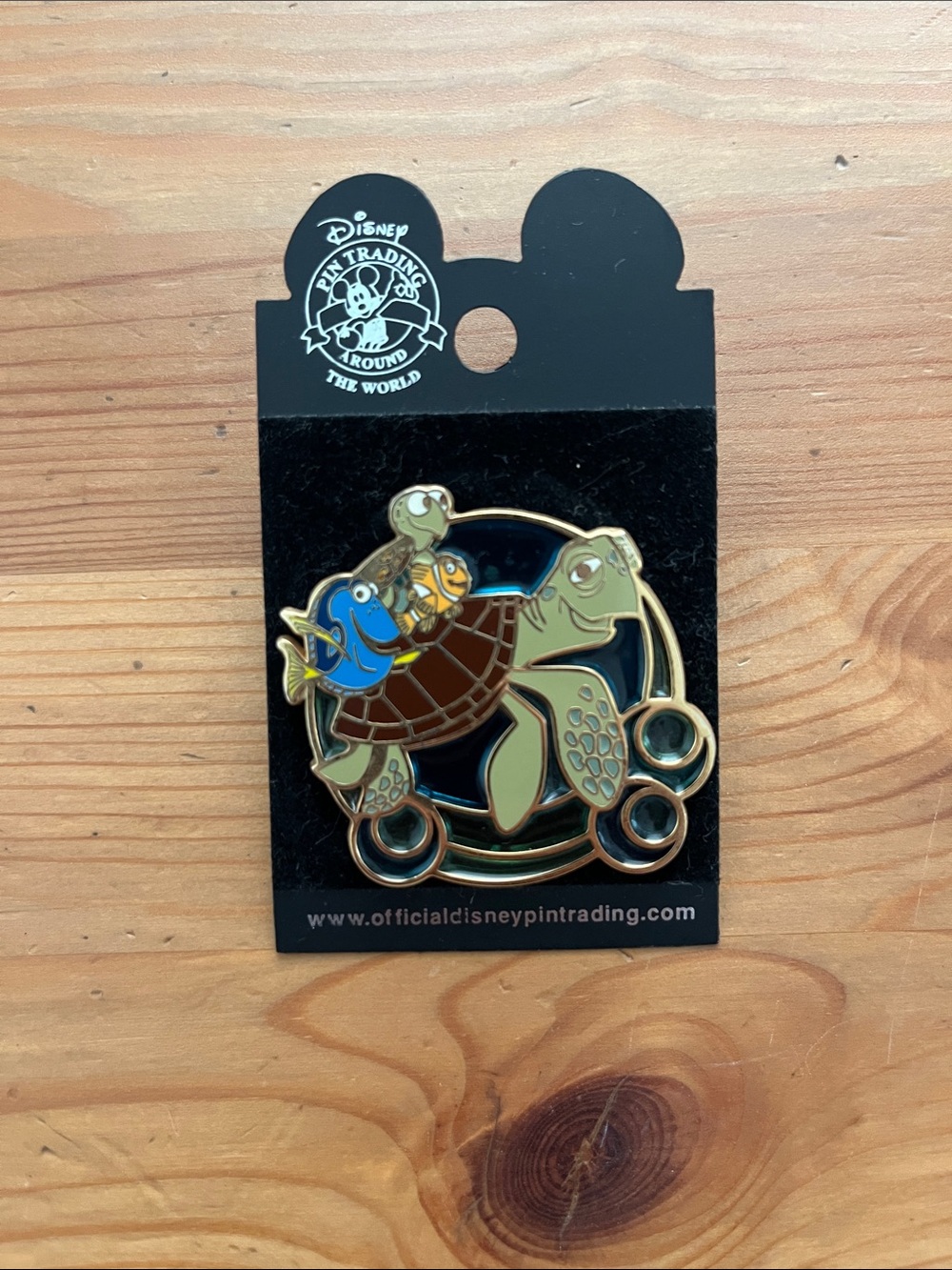Disney Enamel Pin Featuring Dory and Sea Turtle - Blue, Brown, Green